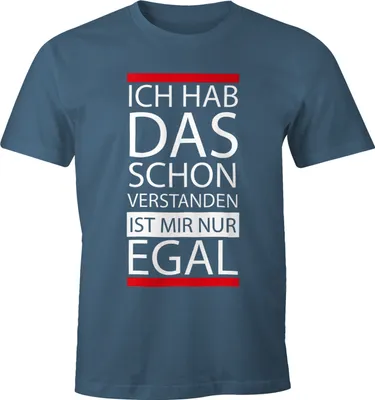Produktbild von Herren T-Shirt - Ich hab das schon verstanden, ist mir nur egal - MoonWorks® denim XXL