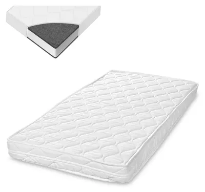 Produktbild von Lorelli Matratze Eco Tex 120 x 60 cm antiallergisch Bezug waschbar Schaumstoff weiß uni