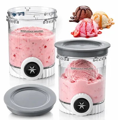 2er-Set 480 ml Eisbehälter für Ninja Creami NC700/NC701
