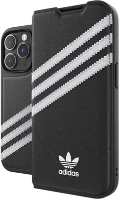 Immagine prodotto di Copri cellulare Custodia Libreria iPhone 14 Pro Adidas logo nero plastica 50196