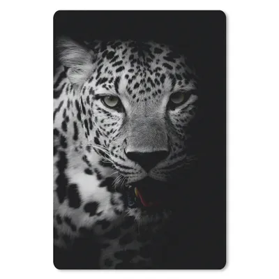 Produktbild von MuchoWow® Mauspad Mousepad Tiere - Schwarz - Weiß - Panther - Porträt 18x27 cm - Mousepads - Maus Mat - Pad - Mausunterlage