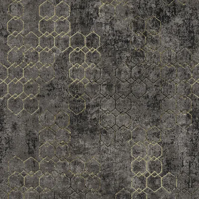 Produktbild von Livingwalls geometrische Tapete New Walls Urban Grace Vliestapete schwarz gold 10,05 m x 0,53 m