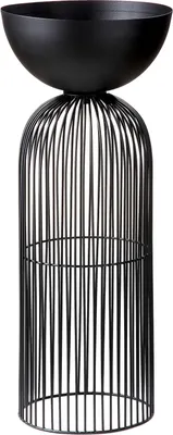 Produktbild von Gilde Schalenständer, Metall, schwarz, VE 1, H. 62 cm, D. 26 cm 67985