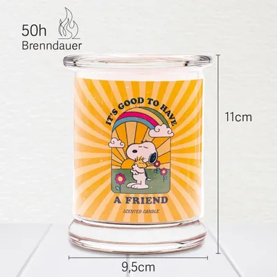 Obrázok produktu pre Vonná sviečka Peanuts - sklenená nádoba, darčeková