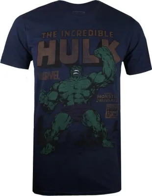 Produktbild von Hulk - "Rage" T-Shirt für Herren TV804 (XL) (Marineblau)