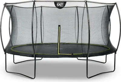 Image de EXIT Silhouette Trampoline ø427cm – Sur pieds – Rond – Trampoline de Jardin – pour Enfants – Noir