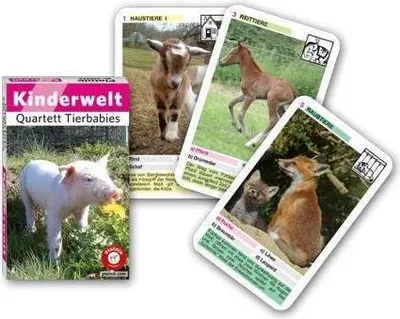 Produktbild von Quartett Tierbabies Kartenspiel für Kinder ab 3 Jahren 2-4 Spieler