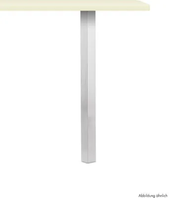 Produktbild von Naber Kreta Vierkantfuß Aluminium. Stüzfuß Höhe, edelstahlfarbig 1100 mm - Trag-/Stützelement