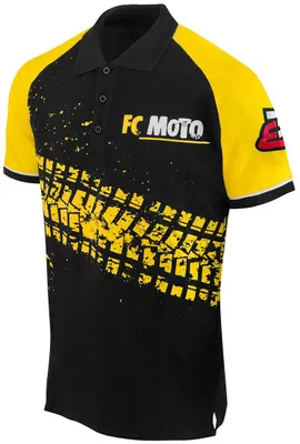 Obrázok produktu pre FC-Moto Corp polokošeľa, čierna/žltá, S