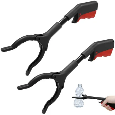 Imagen del producto de 2 pinzas de agarre para personas mayores, pinzas de 30 cm para recoger basura y objetos pequeños