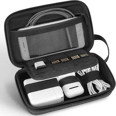 Productafbeelding van Famanu organizer voor reistoevoegingen - Draagtas voor kabels, adapters en elektronische accessoires