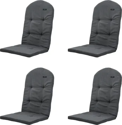 Produktbild von Madison - Gartenkissen Bearchair Panama grau - ca. 128x48 cm - 4er-Set