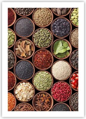 Produktbild von Poster - Poster ohne Rahmen - Gewürz Küche - 50x70 cm - Wand Bild - Wanddeko - Wandbilder - Kunstposter - Wandposter - Bilder - Kunstdruck - Wanddekoration - Wandbild - P2XPA50x70-3600