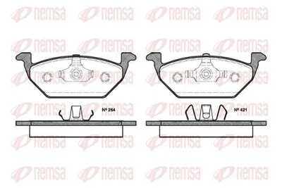 Produktbild von REMSA Bremsbeläge Satz Vorne Bremsklötze für VW Golf IV Schrägheck (1J1) 0633.20