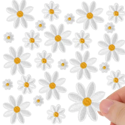 Productafbeelding van Set van 36 Gänseblümchen Strijkapplicaties in diverse maten