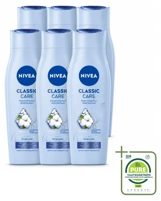Produktbild von 6 x NIVEA Classic Care Shampoo - 250 ml - Großpackung - 6 Stücke