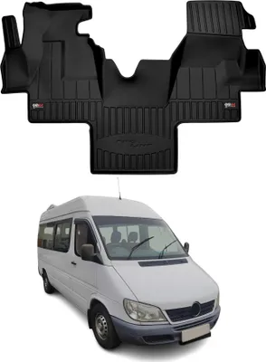 Produktbild von OMAC Gummi Fußmatten für Mercedes Sprinter W901 1995-2006 Premium TPE Schwarz 1x