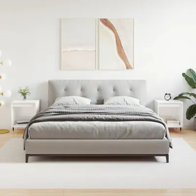 Obrázek produktu pro vidaXL Noční stolky 2 ks. Vysoce lesklý bílý 40x35x50 cm výrobek z odvozeného dřeva