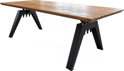Produktbild von KAWOLA Esstisch REY Akazie massiv Schweizer Kante 280x100cm