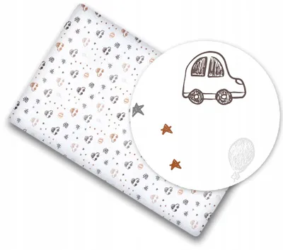 Produktbild von Babymam Bettlaken mit Gummizug 100% Baumwolle 140x70cm Autos