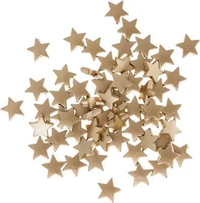 Produktbild von Dekoperlen STERNE Gold DIY 1,5cm 60St.