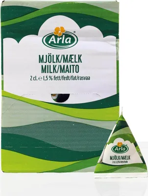 Produktbild von Arla Portionsmilch 100 x 2cl. Milch-Portion 1,5% Fett, 20ml im Displaykarton
