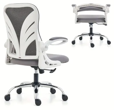 Produktbild von Ergonomischer Bürostuhl - Bürostuhl - Arbeitshocker - Klappbarer Bürostuhl - Bürostuhl mit Armlehnen