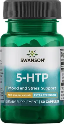 Produktbild von 5-htp 100 mg 60 Kapseln Hydroxytryptophan Swanson Health Products