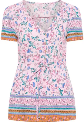 Produktbild von GELYA damen bluse - rosa mehrfarbig, S