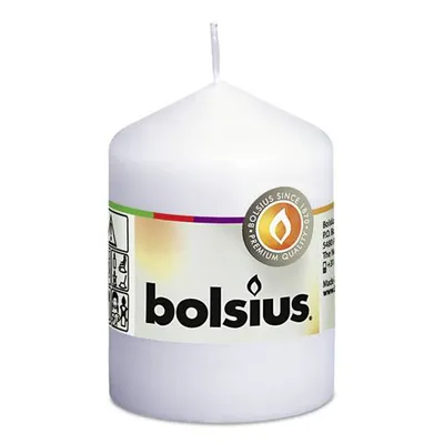 Immagine prodotto di Bolsius 103614060102 Candela a colonna 8x5,8cm bianco, bianco (1 pezzo)