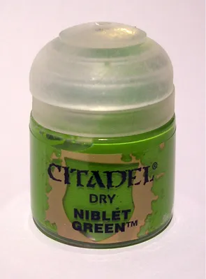 Produktbild von Games Workshop Citadel Dry Acrylfarbe Niblet Green 24ml für Trockenbürsten