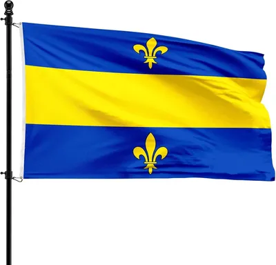 Image de Drapeau communal de Genappe, 90 x 150 cm, en polyester, pour mât de drapeau