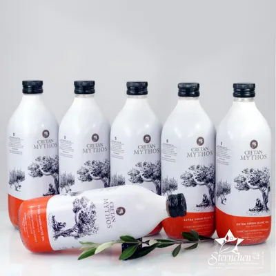 Produktbild von Cretan Mythos Natives Olivenöl Extra 1L Kaltgepresst von Kreta