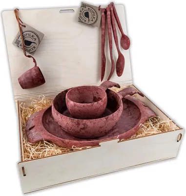 Produktbild von Kupilka PREMIUM Geschirrset, rot