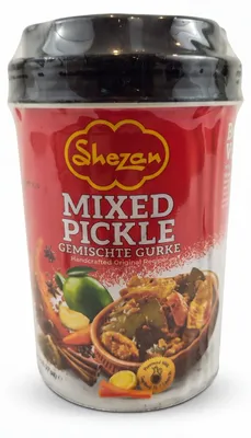 Obrázek produktu pro Směs nakládaných zelenin, včetně okurek, Shezan, 1 kg