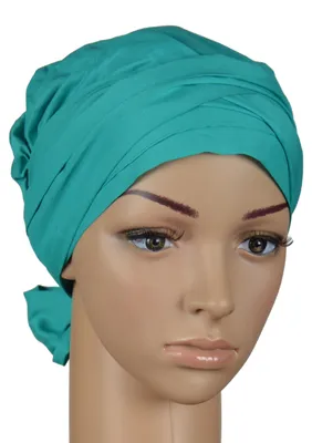 Image de Turban femme Eva Design Lara coton turquin, taille unique