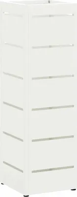 Immagine prodotto di vidaXL Supporto per ombrellone con contenitore Bianco 15,5 x 15,5 x 49 cm Acciaio
