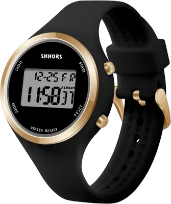 Produktbild von Watch Für Damen Digitaluhren Silikonarmband,mit Wecker Stoppuhr LED Licht Datum Sportlich Elegant Weitwinkel Casual Digital Uhr für Jungen und Mädchen
