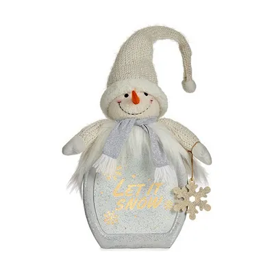 Zdjęcie produktu dla Figurka dekoracyjna bałwana biała 15 x 65,5 x 27 cm