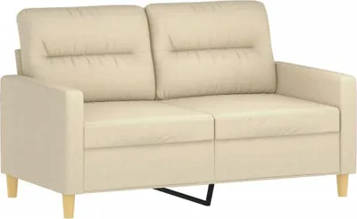 Produktbild von vidaXL 2-Sitzer-Sofa Creme 120 cm Stoff