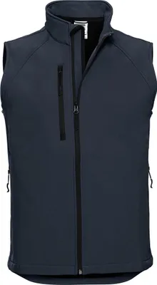 Produktbild von Russell Herren Soft-Shell-Weste, 3-lagig BC1513 (M) (Marineblau)