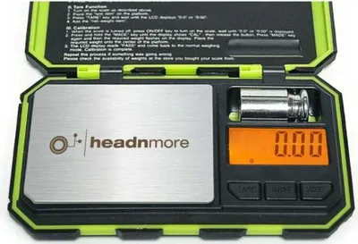 Produktbild von HEADNMORE Feinwaage inkl. Kalibriergewicht 200g x 0,01g Digitalwaage by Dipse