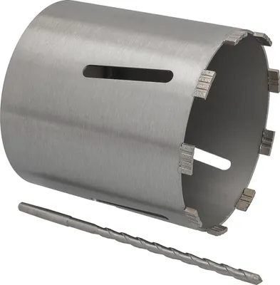 Produktbild von Diamantbohrkrone Ø 182 mm Nutzlänge 180 mm mit Zentrierbohrer 240 mm Segmenthöhe 10 mm Diamant Bohrkrone Trockenbohrkrone Kernbohrer Betonbohrkrone Kernbohrkrone BTEC