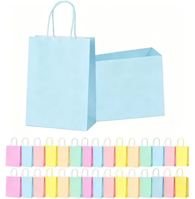 Image de 30 petites boîtes cadeaux en carton avec des poignées