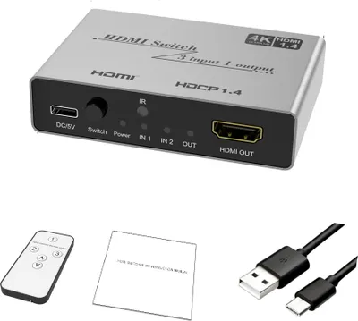INF 3-in-1-Ausgang HDMI-Switch 4K 30 Hz