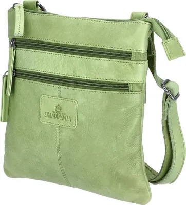 Produktbild von The Skandinavian Brand Damen Ledertasche  Green : grün-40 Farbsortierung: grün-40