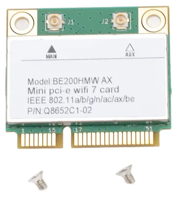 Produktbild von Mini PCI E WiFi 7-Karte 8774 Mbit/s 2-Band-Gigabit-Wireless-Netzwerk BE200HMW für PC ohne Antennen