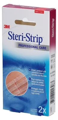Produktbild von 3M Steri-Strip Wundverschlussstreifen 6 mm x 75 mm, 2 x 3 Strips