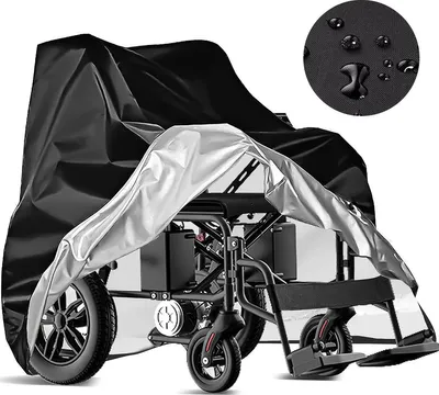 Produktbild von Rollstuhl Schutzhülle,Fensterabdeckung Seniorenmobil Abdeckung Mobilitätsroller Wasserfest Im Freien 170*61*117cm
