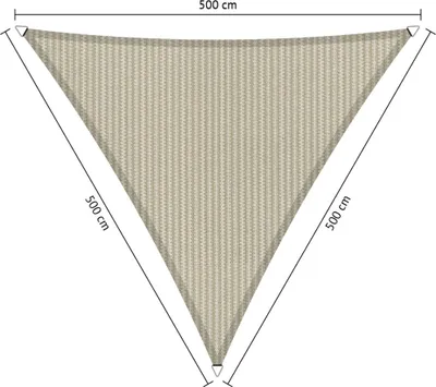 Immagine prodotto di SHADOW COMFORT 5 x 5 x 5 m Tenda da sole triangolare Sahara Sand Lati uguali